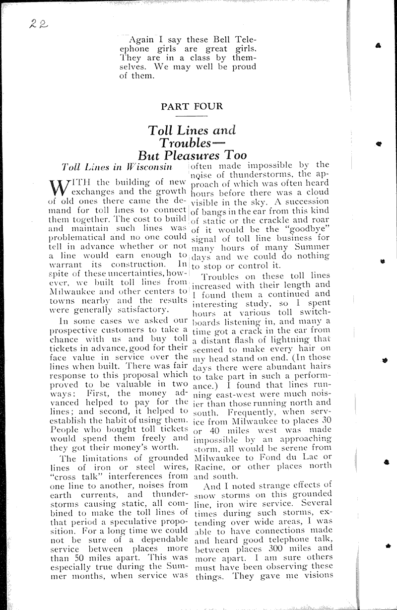  Source: Wisconsin Telephone News Date: 1936-09-??