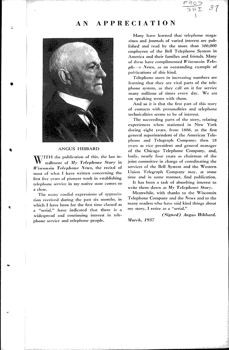  Source: Wisconsin Telephone News Date: 1936-09-??