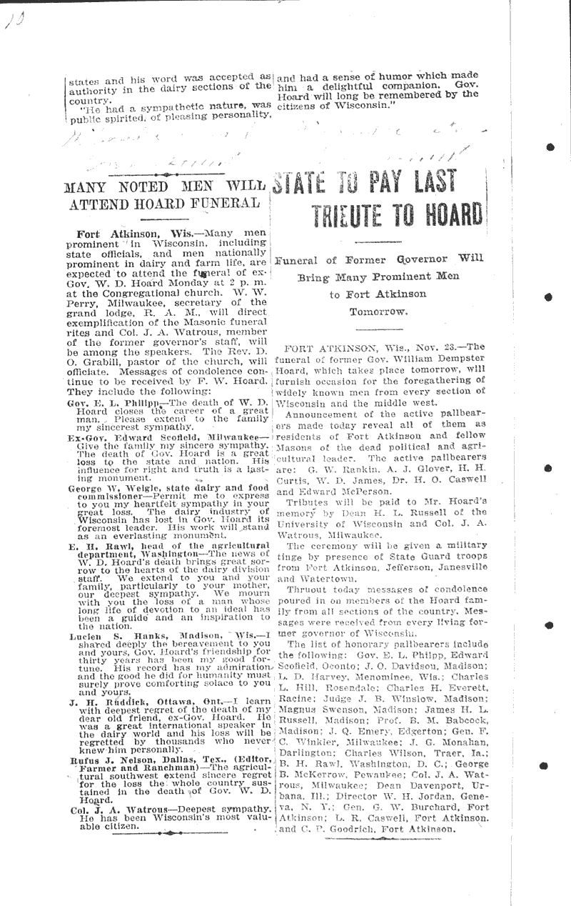  Source: Milwaukee Sentinel Date: 1918-11-23