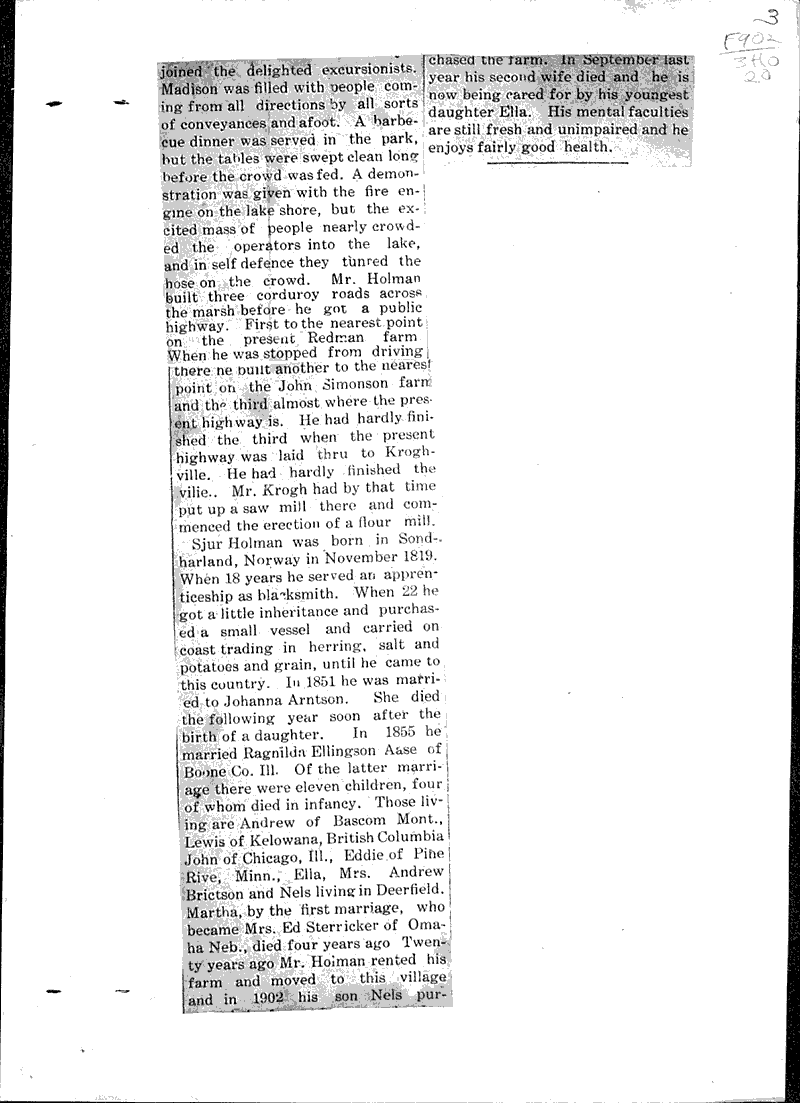  Source: Deerfield News Date: 1911-12-22