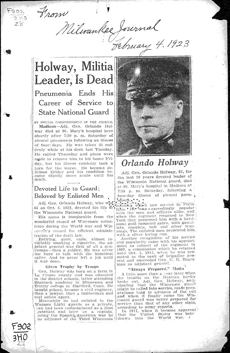  Source: Milwaukee Journal Date: 1923-02-04