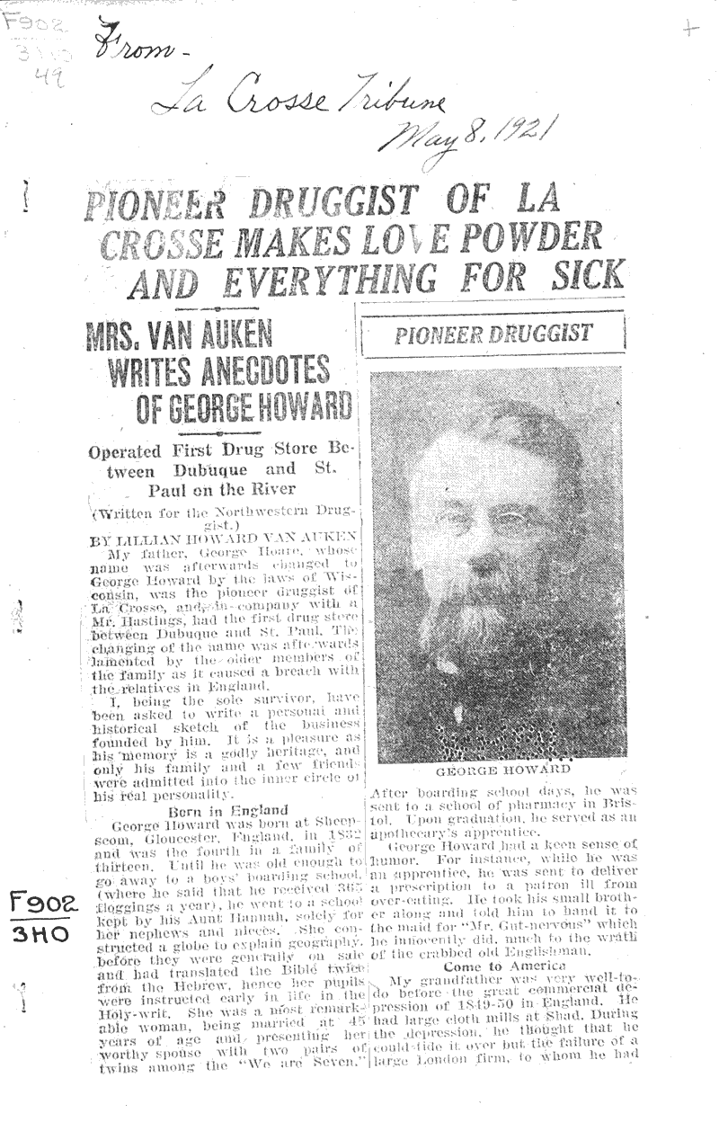  Source: LaCrosse Tribune Date: 1921-05-08