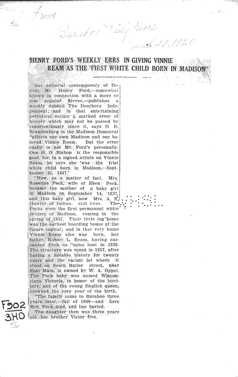  Source: Baraboo Daily News Date: 1920-03-29