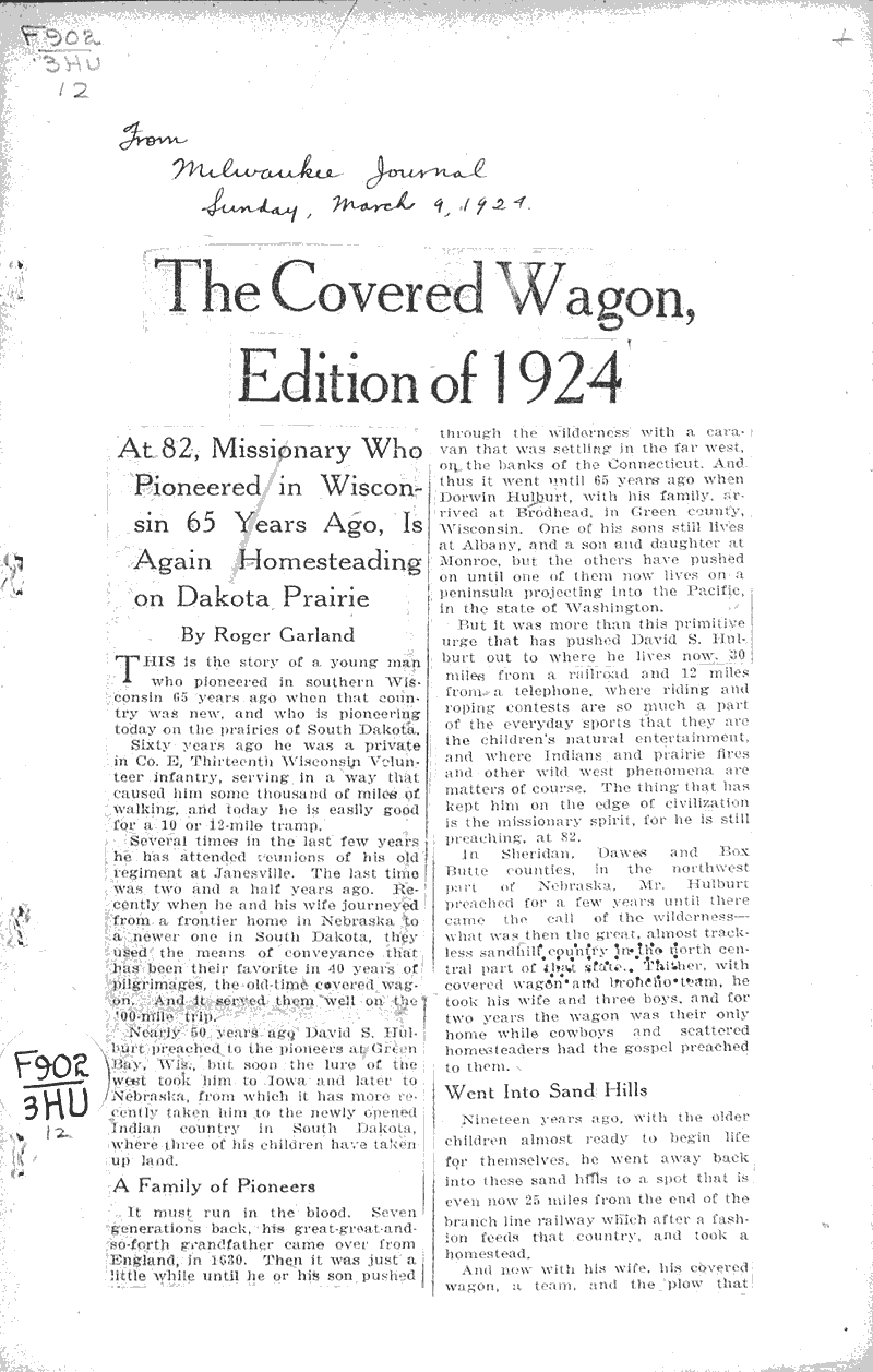  Source: Milwaukee Journal Date: 1924-03-09