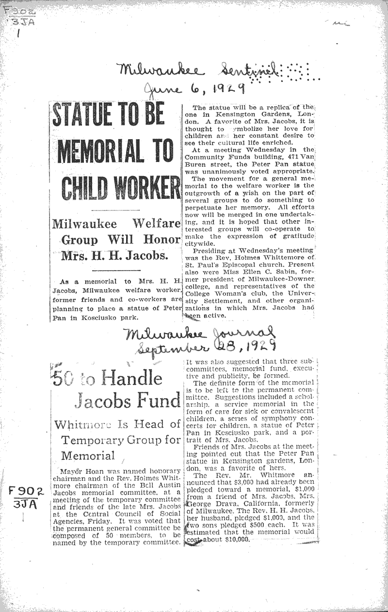  Source: Milwaukee Sentinel Date: 1929-01-06