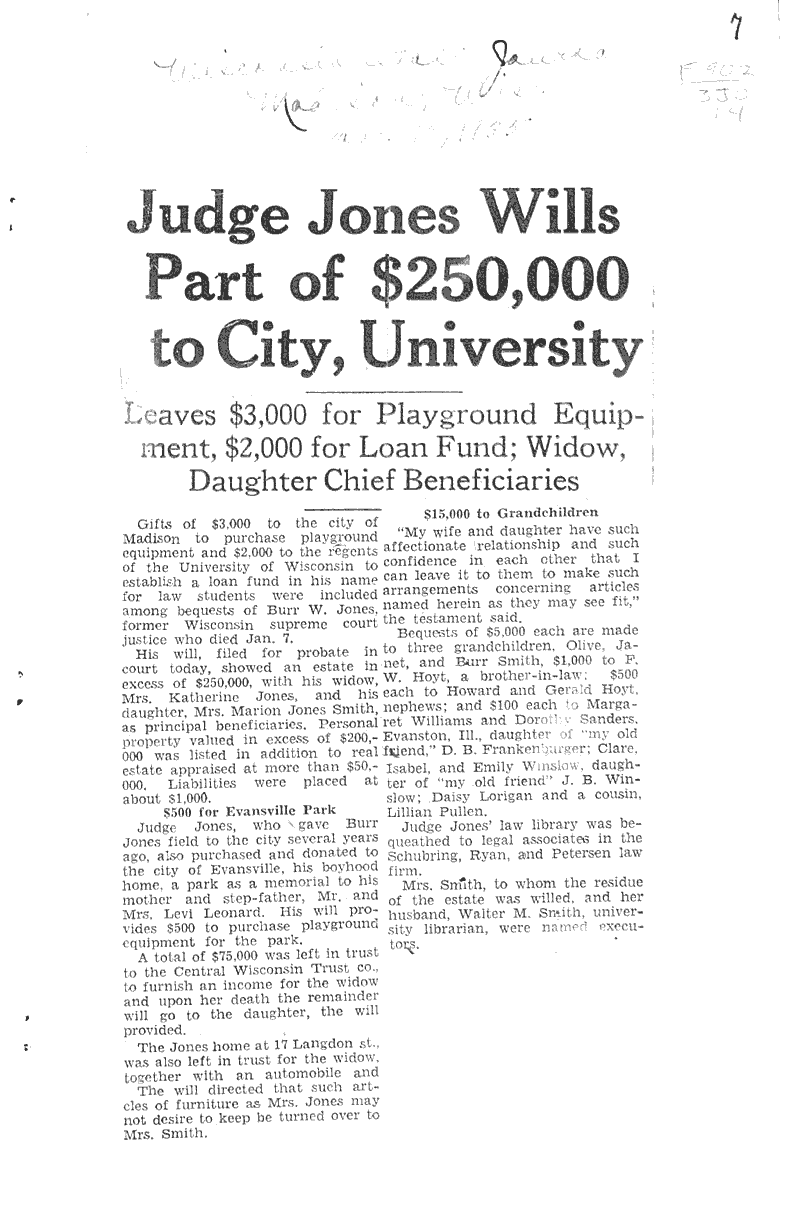  Source: Wisconsin State Journal Date: 1935-01-12