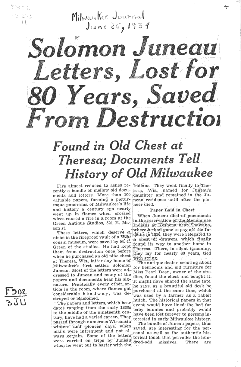  Source: Milwaukee Journal Topics: Government and Politics Date: 1934-06-25