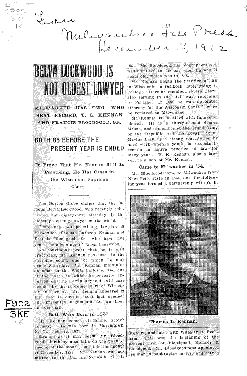 Source: Milwaukee Free Press Date: 1912-12-13