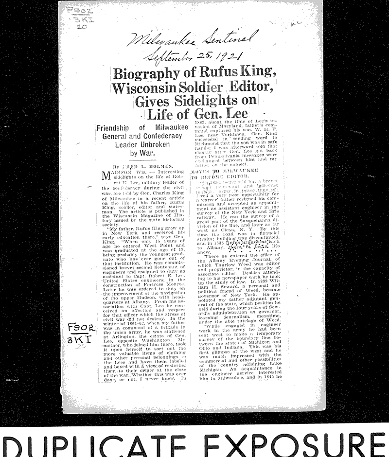  Source: Milwaukee Sentinel Date: 1921-09-25