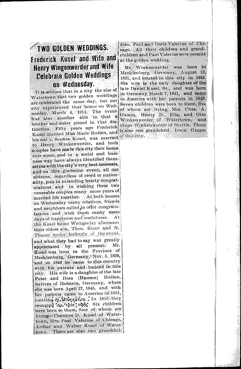  Source: Watertown Gazette Date: 1914-03-05