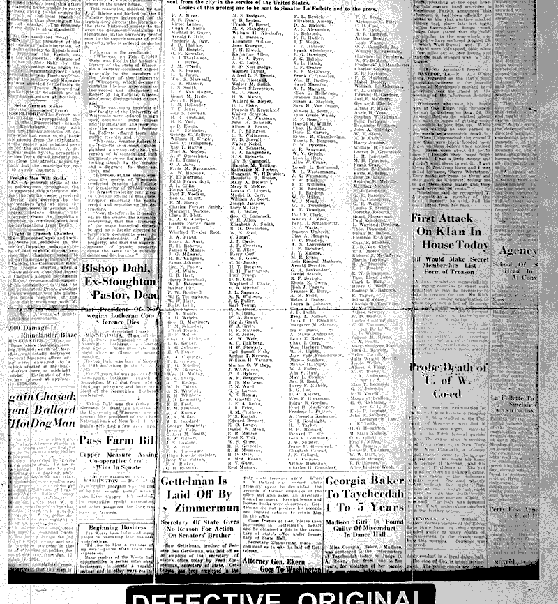  Source: Capital Times Date: 1923-01-19