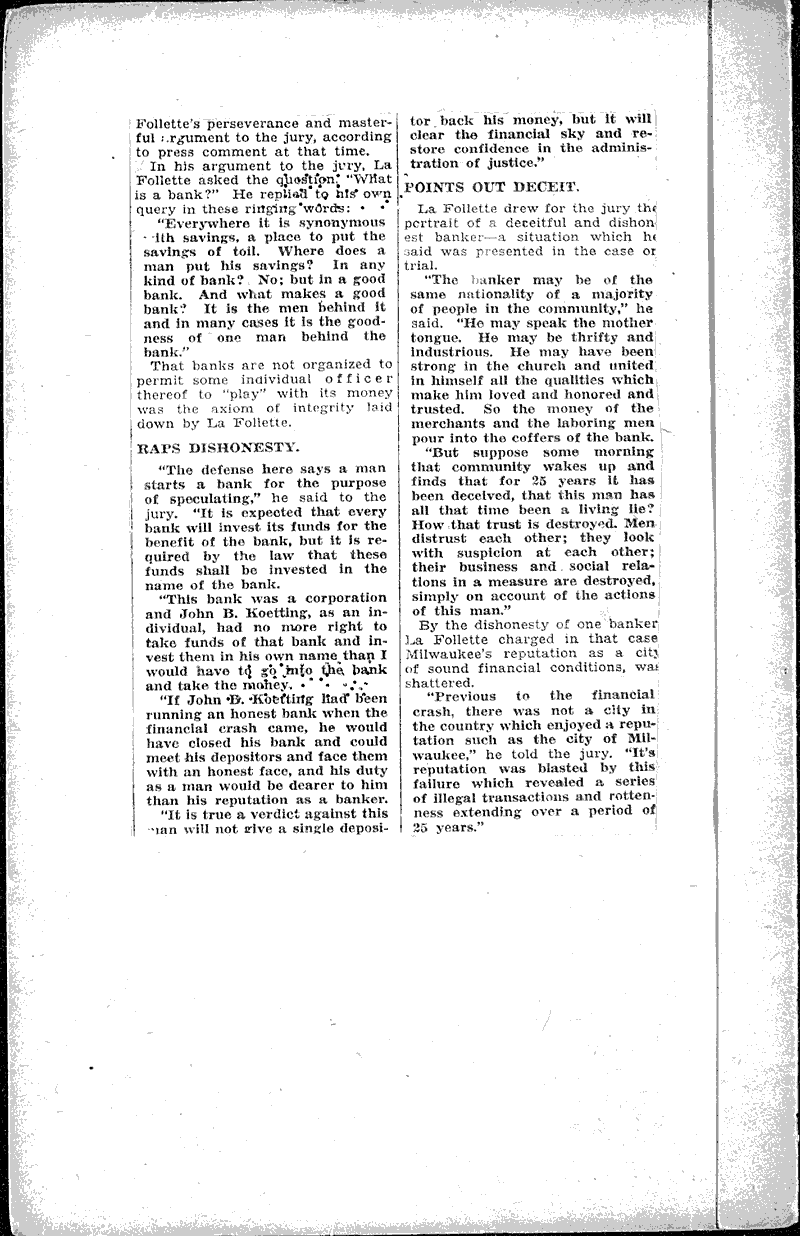  Source: Wisconsin News Date: 1931-08-24