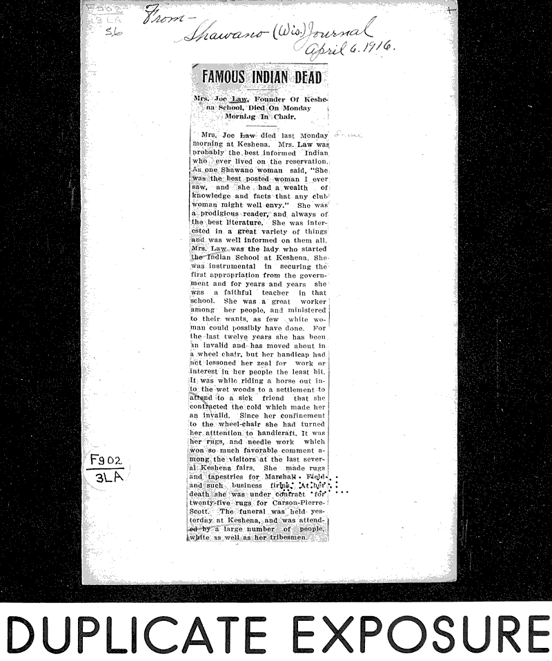  Source: Shawano County Journal Date: 1916-04-06