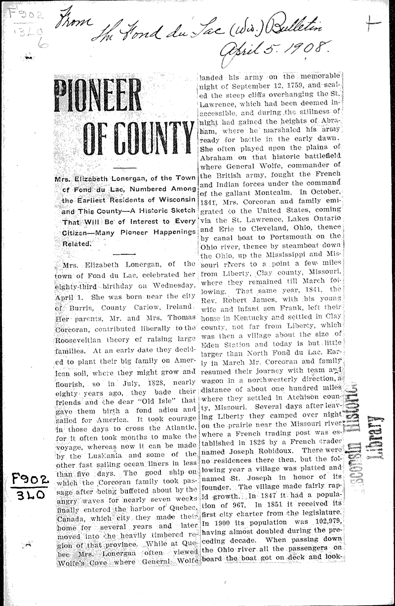  Source: Fond du Lac Bulletin Date: 1908-04-05