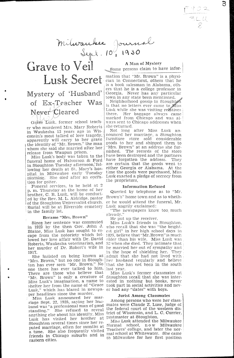  Source: Milwaukee Journal Date: 1930-09-10