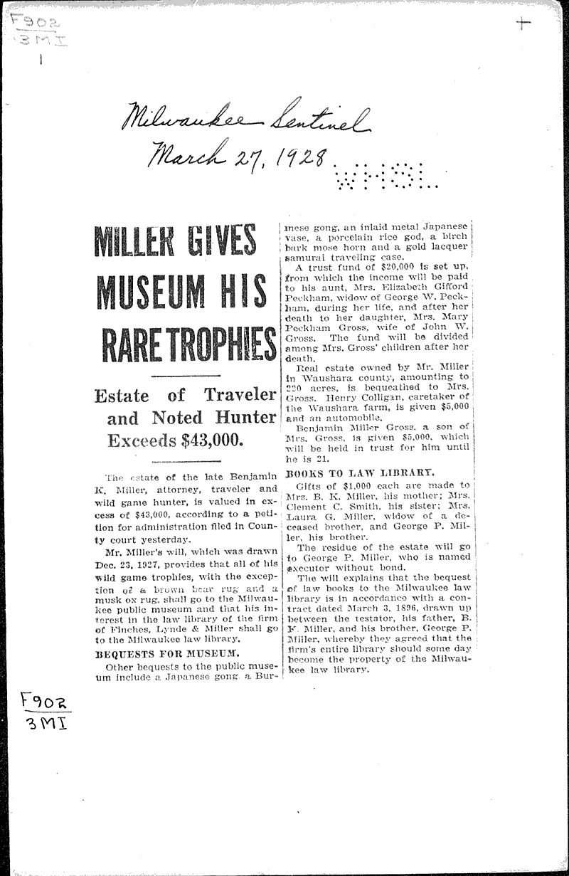  Source: Milwaukee Sentinel Date: 1928-03-27