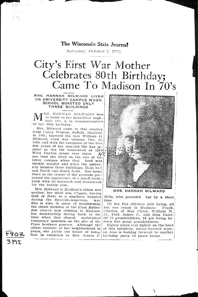  Source: Wisconsin State Journal Date: 1922-10-07