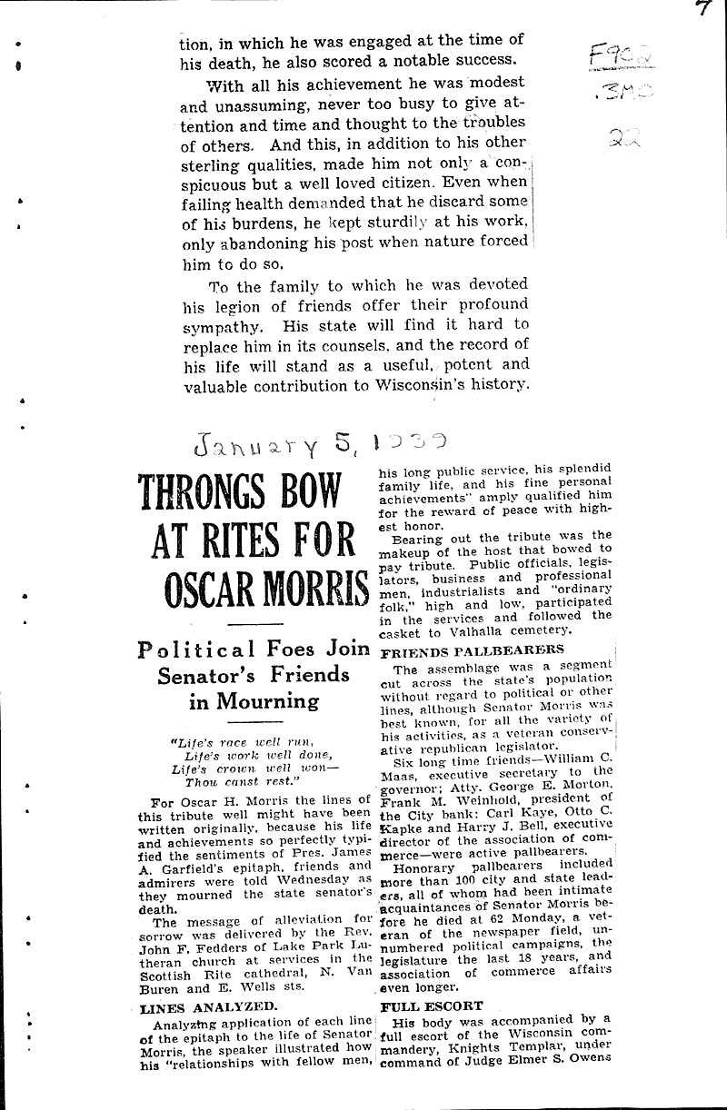  Source: Milwaukee Sentinel Date: 1939-01-04