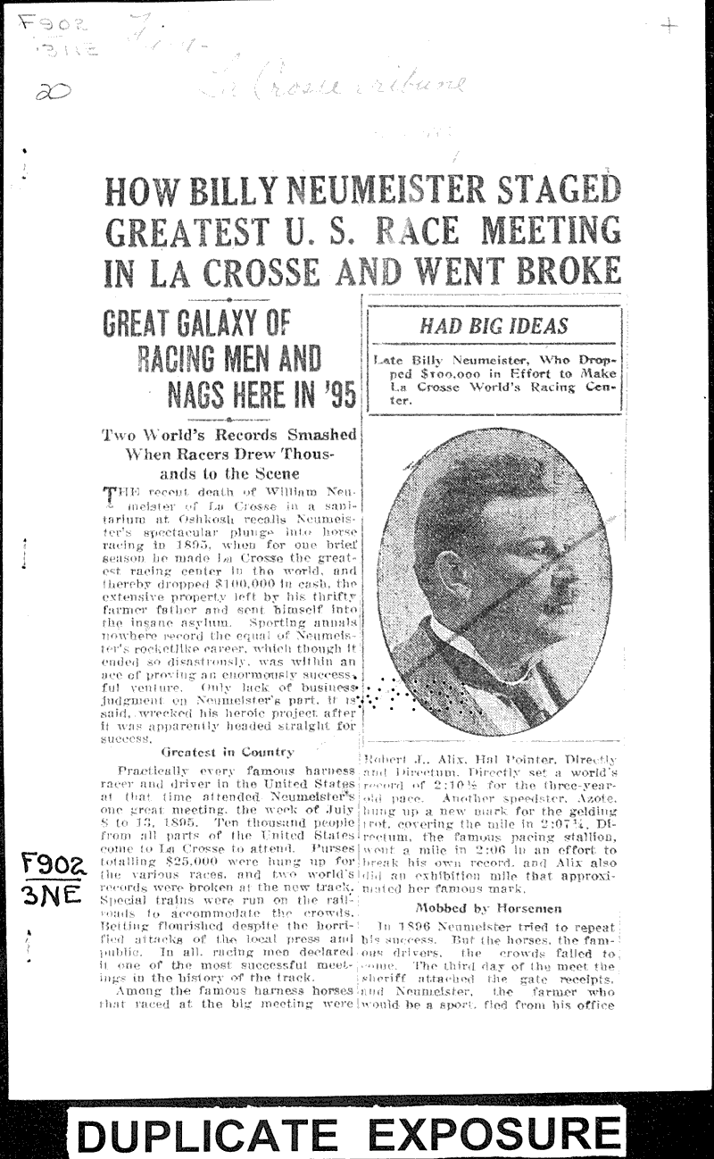  Source: LaCrosse Tribune Date: 1919-01-26