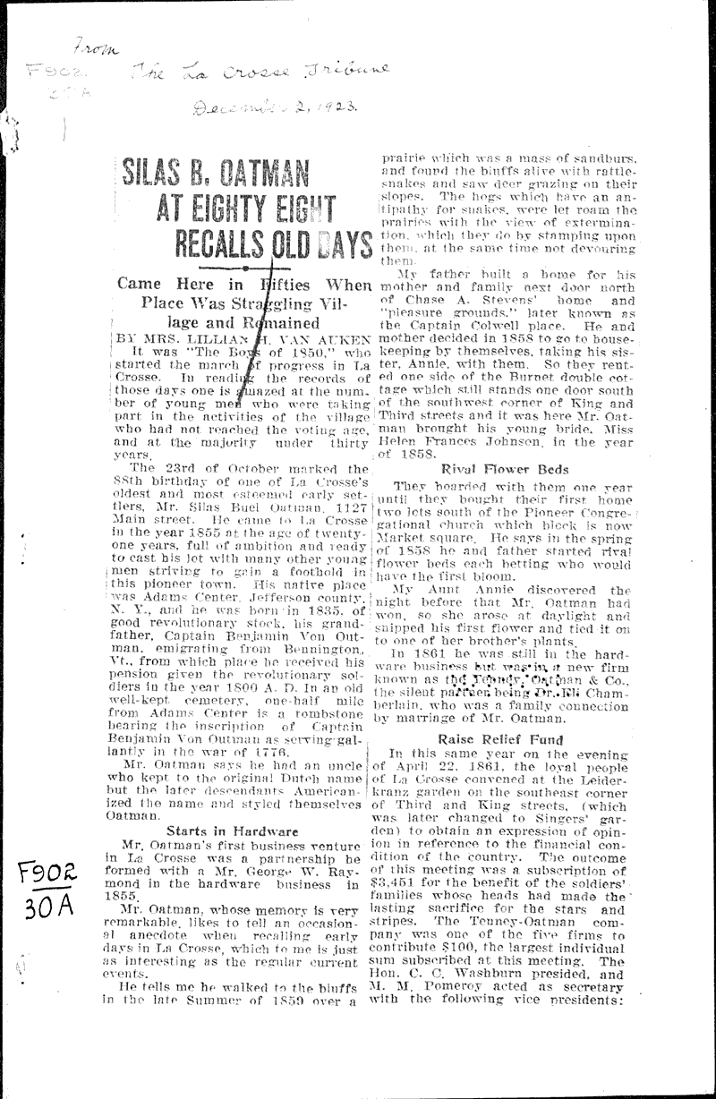  Source: LaCrosse Tribune Date: 1923-12-02