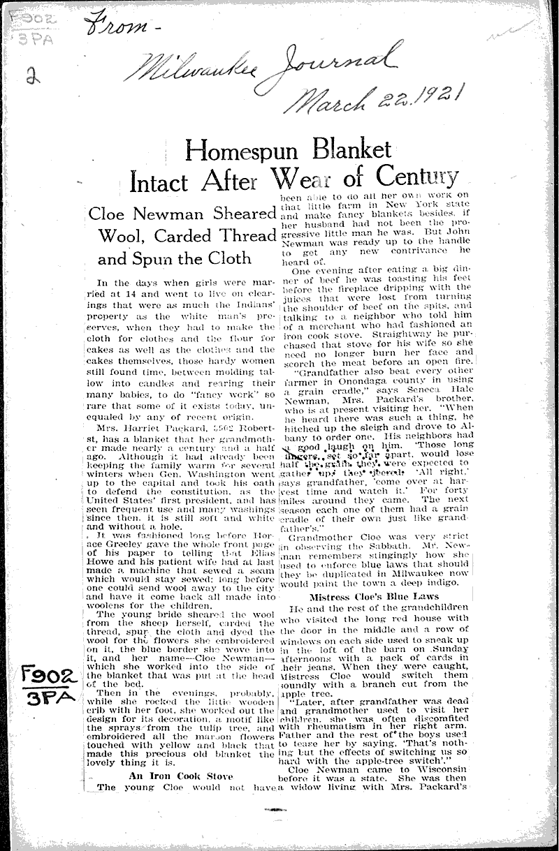  Source: Milwaukee Journal Date: 1921-03-22