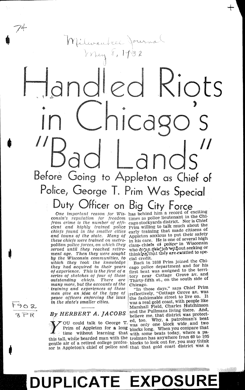  Source: Milwaukee Journal Date: 1932-05-08