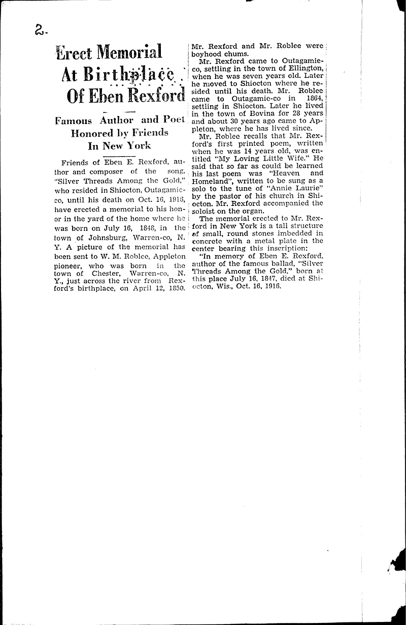  Source: Appleton Post-Crescent Topics: Art and Music Date: 1934-08-23
