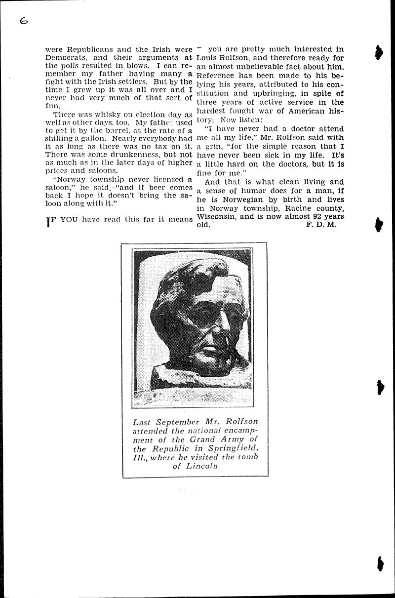  Source: Milwaukee Journal Topics: Civil War Date: 1933-01-22