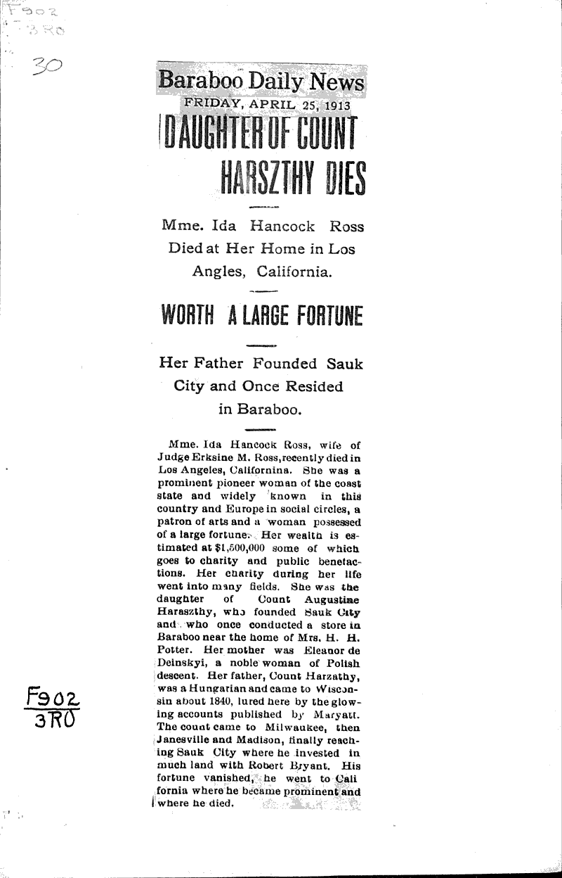  Source: Baraboo Daily News Date: 1913-04-25