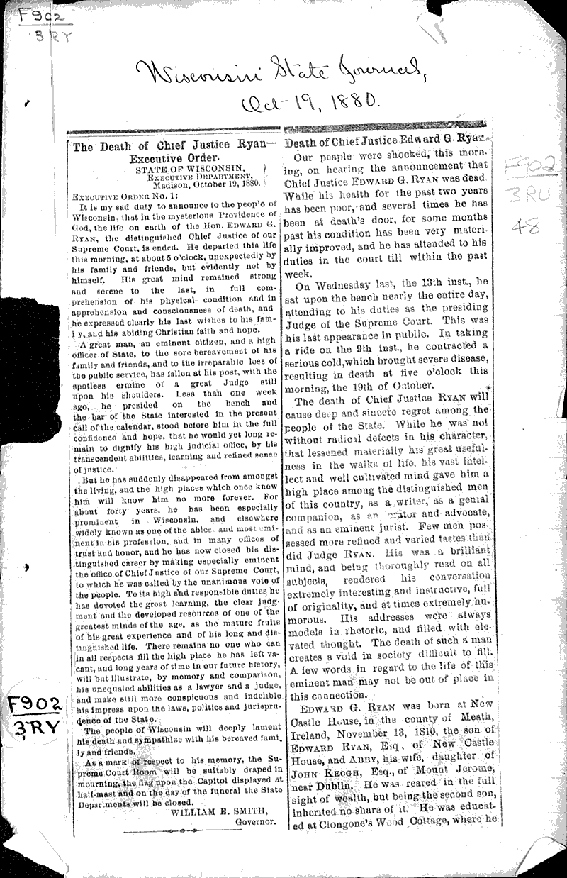  Source: Wisconsin State Journal Topics: Government and Politics Date: 1880-10-19