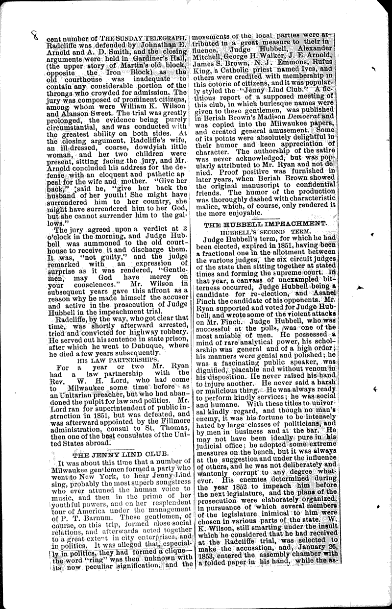  Source: Wisconsin State Journal Topics: Government and Politics Date: 1880-10-19