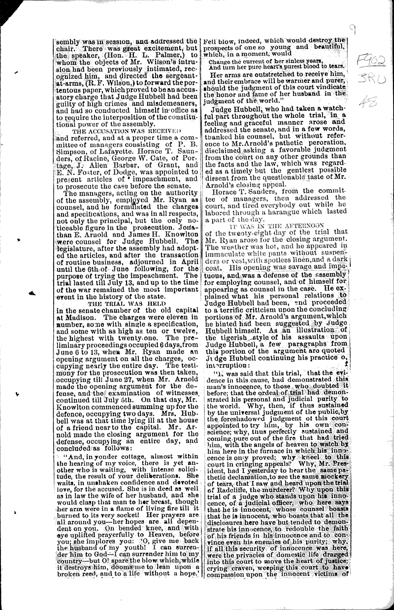  Source: Wisconsin State Journal Topics: Government and Politics Date: 1880-10-19