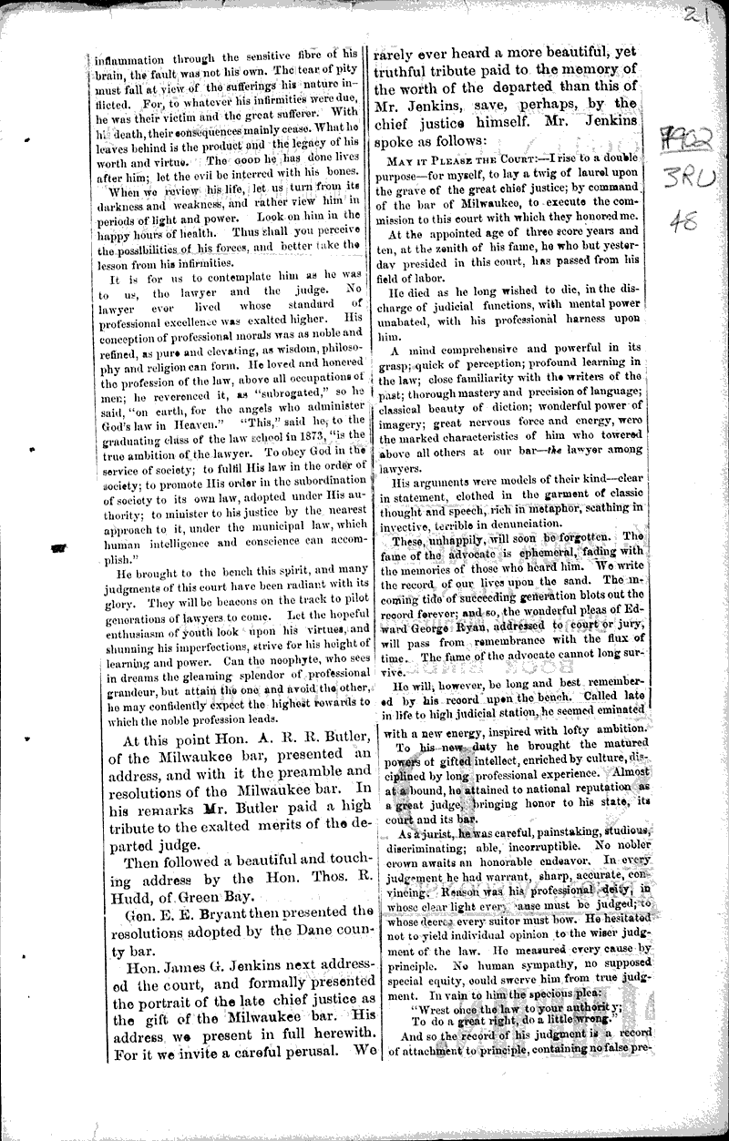  Source: Wisconsin State Journal Topics: Government and Politics Date: 1880-10-19