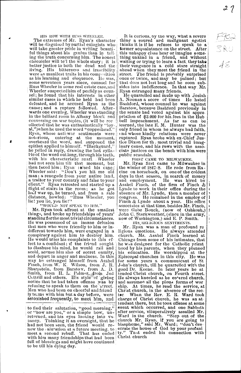  Source: Wisconsin State Journal Topics: Government and Politics Date: 1880-10-19