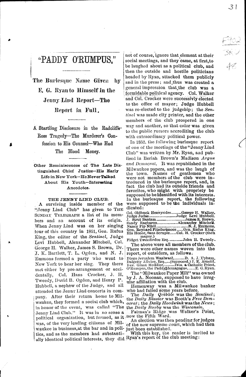  Source: Wisconsin State Journal Topics: Government and Politics Date: 1880-10-19