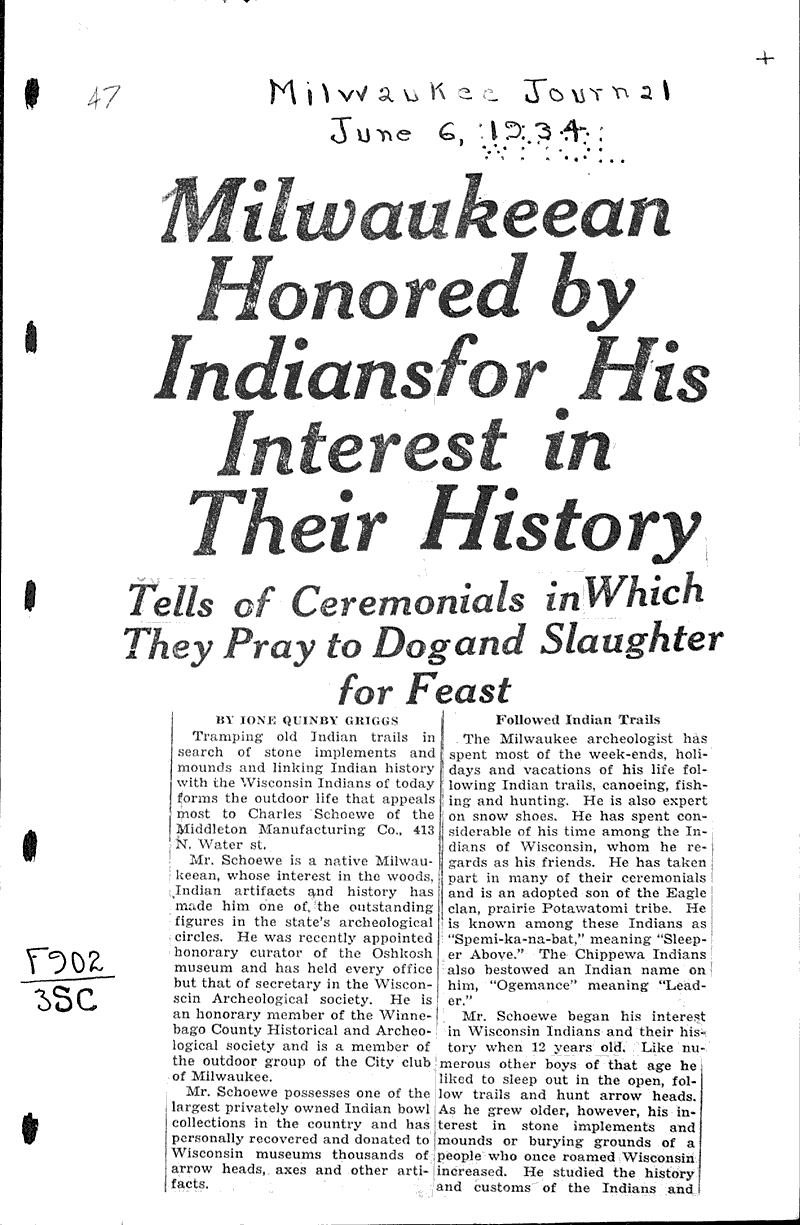  Source: Milwaukee Journal Topics: Indians and Native Peoples Date: 1934-06-06