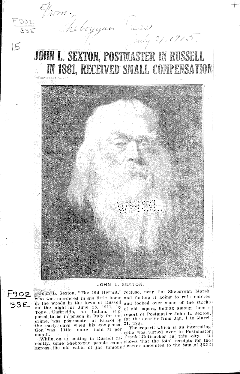  Source: Sheboygan Press Date: 1915-07-27
