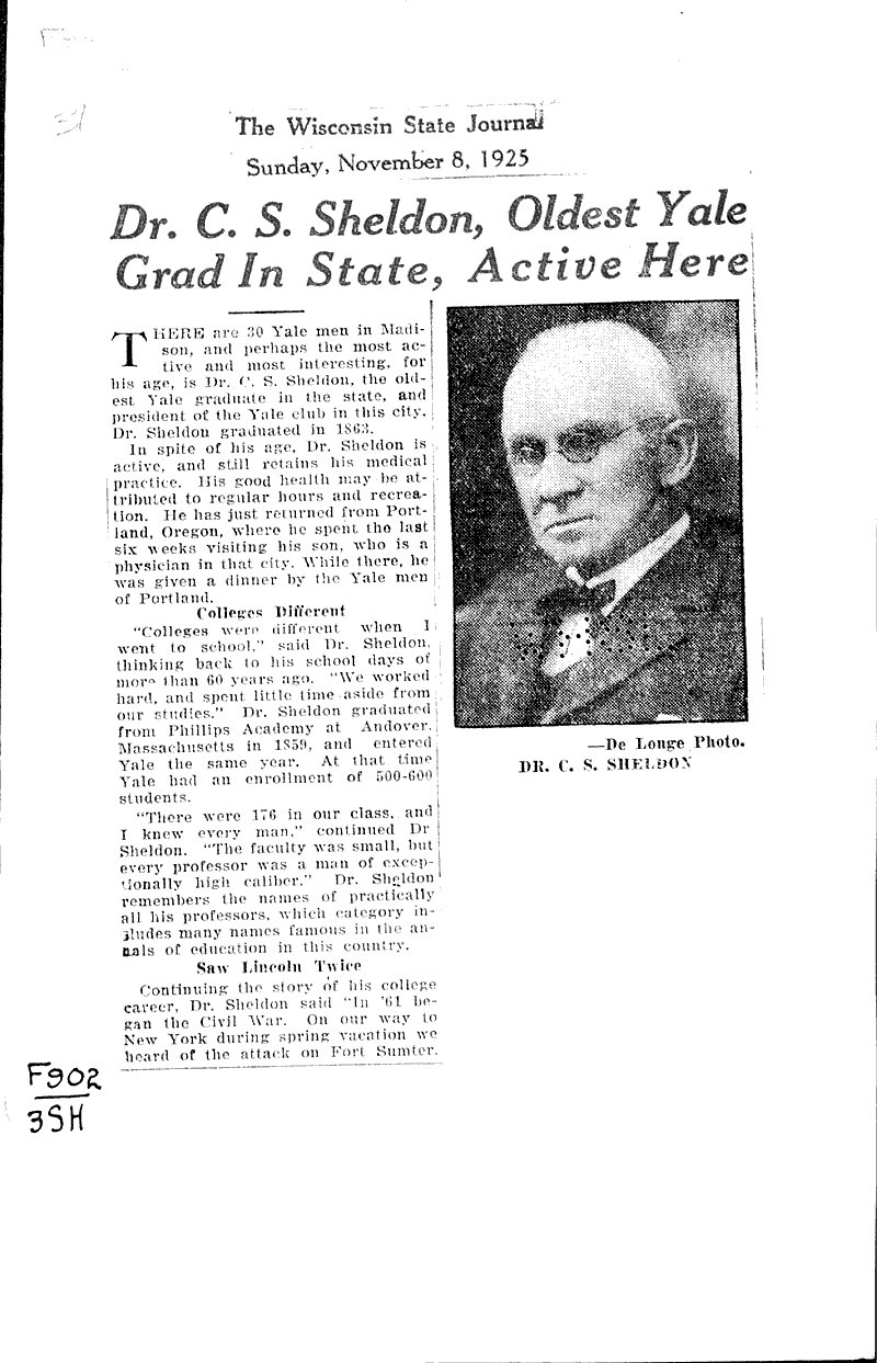  Source: Wisconsin State Journal Topics: Education Date: 1925-11-08