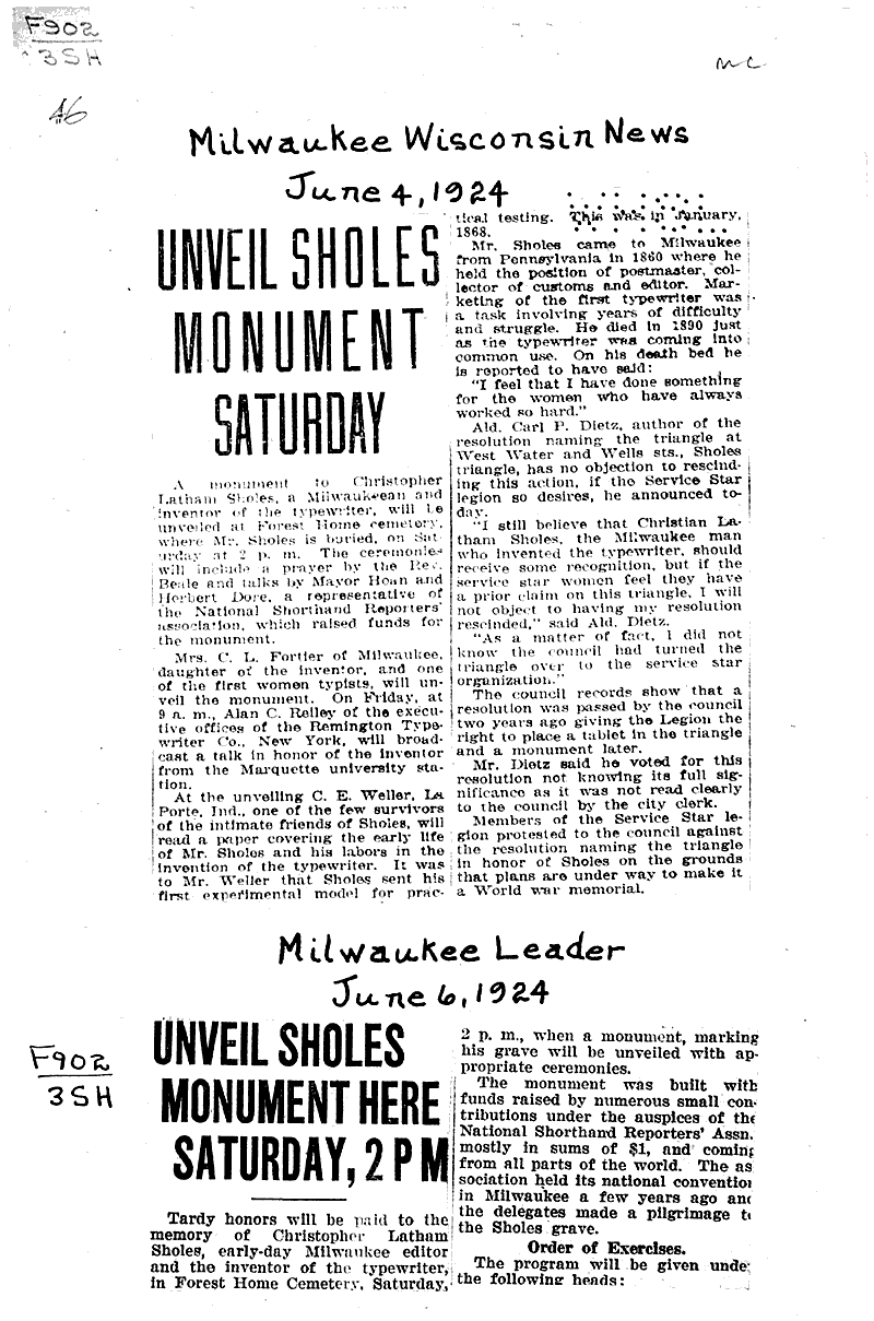  Source: Wisconsin News Topics: Industry Date: 1924-06-04