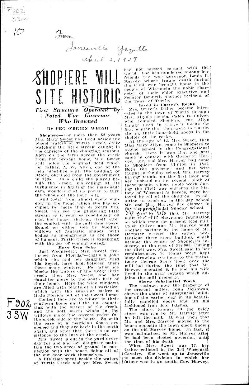  Source: Janesville Gazette Topics: Agriculture Date: 1927-04-02