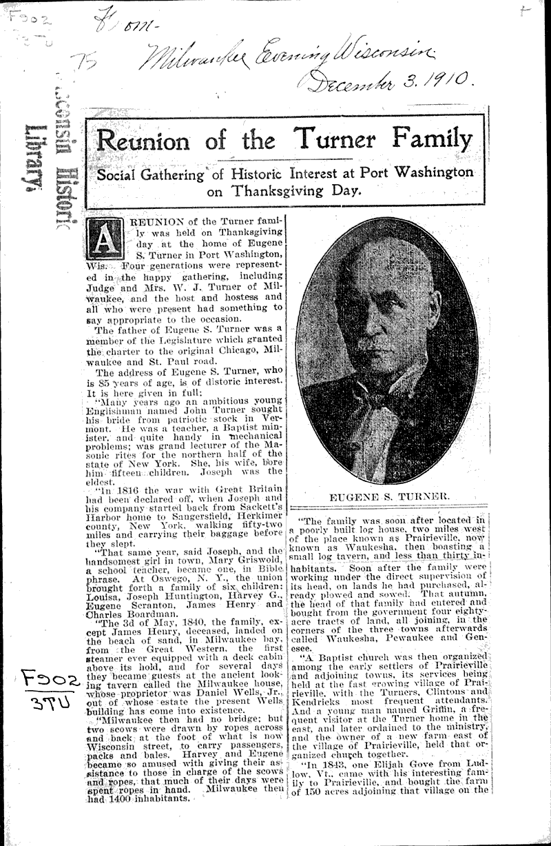  Source: Evening Wisconsin Date: 1910-12-03
