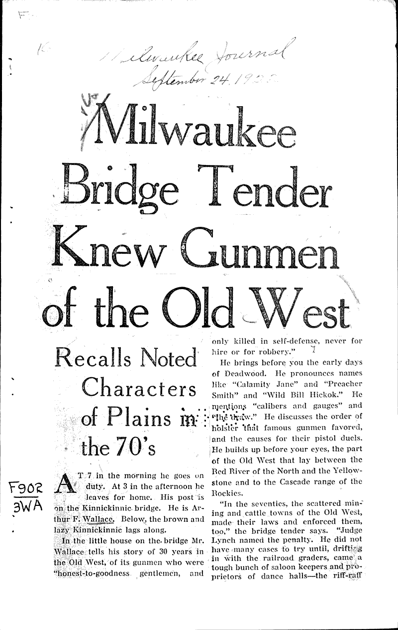  Source: Milwaukee Journal Topics: Voyages and Travels Date: 1922-09-24