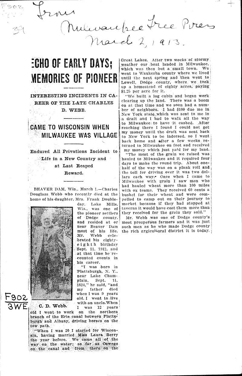  Source: Milwaukee Free Press Topics: Immigrants Date: 1913-03-02