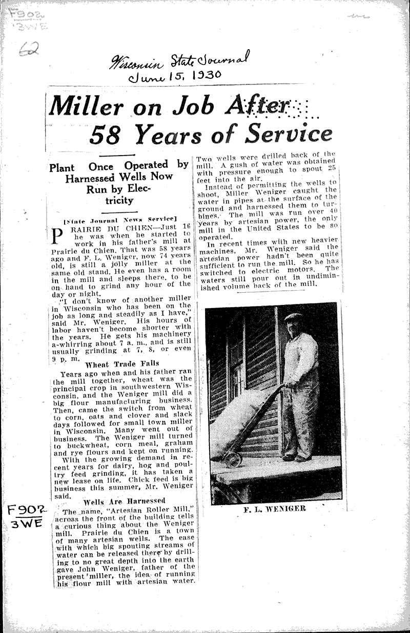  Source: Wisconsin State Journal Topics: Industry Date: 1930-06-15