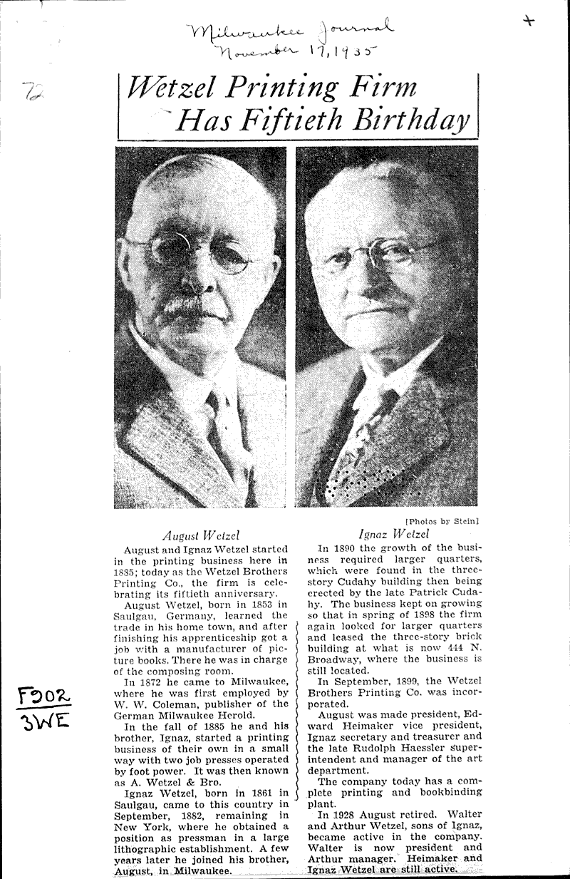  Source: Milwaukee Journal Topics: Industry Date: 1935-11-17