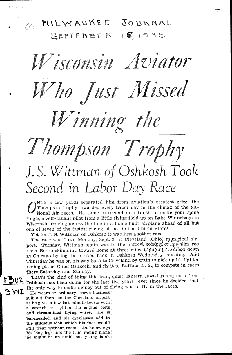  Source: Milwaukee Journal Topics: Transportation Date: 1935-09-15