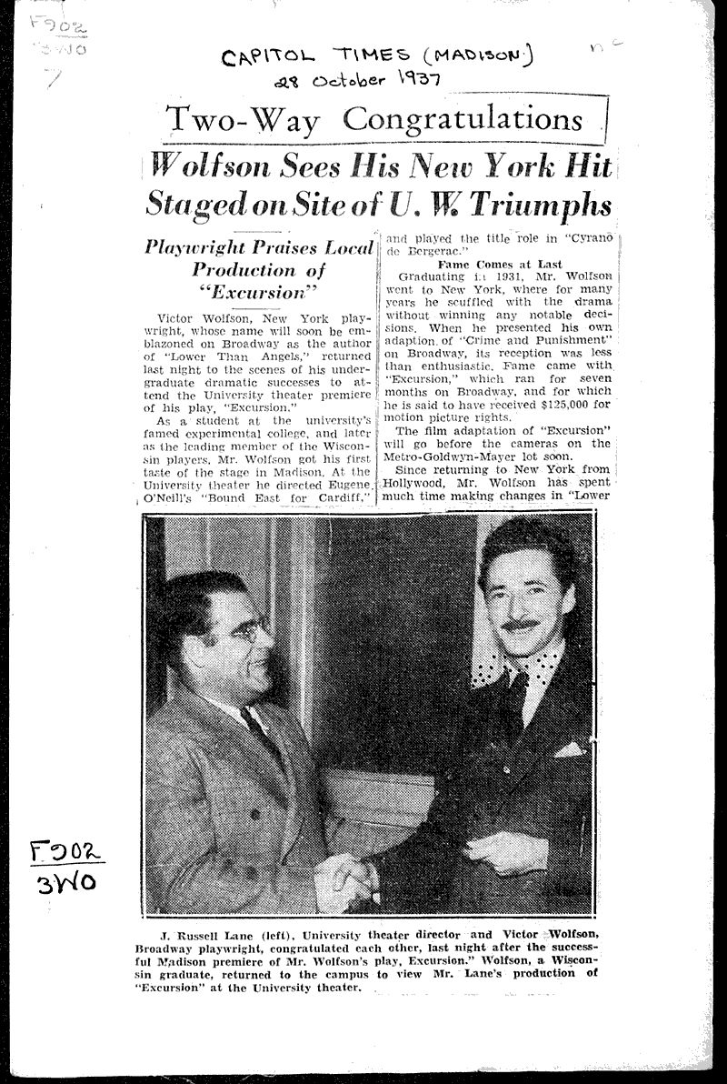  Source: Capital Times Topics: Art and Music Date: 1937-10-28