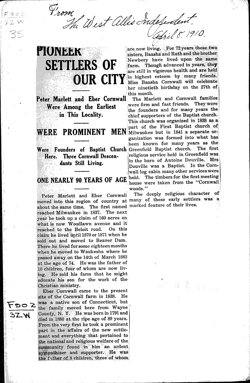  Source: West Allis Independent Date: 1910-04-08
