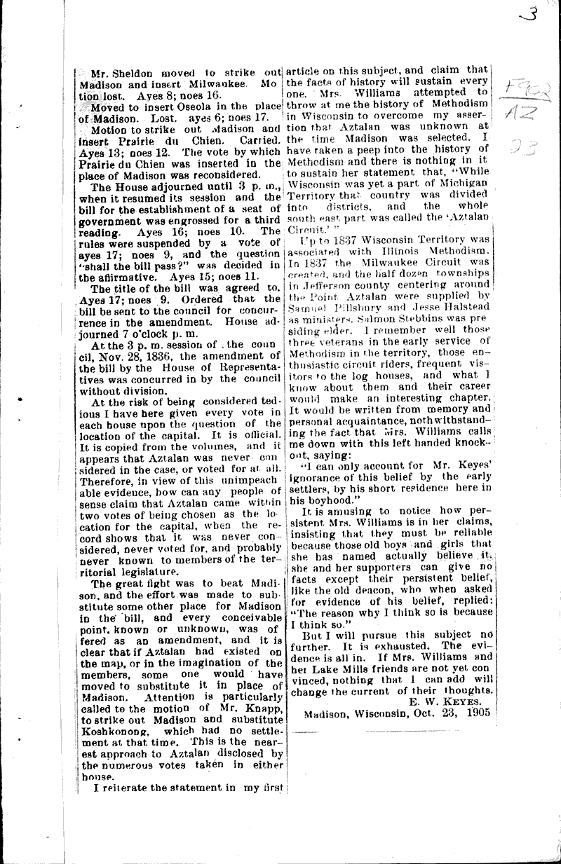 Source: Lake Mills Leader Topics: Government and Politics Date: 1905-10-26