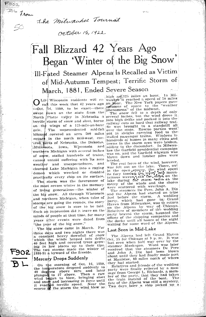  Source: Milwaukee Journal Date: 1922-10-15